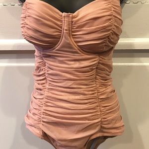 J. Crew Rose Pink One-piece Swimsuit  SZ 8D